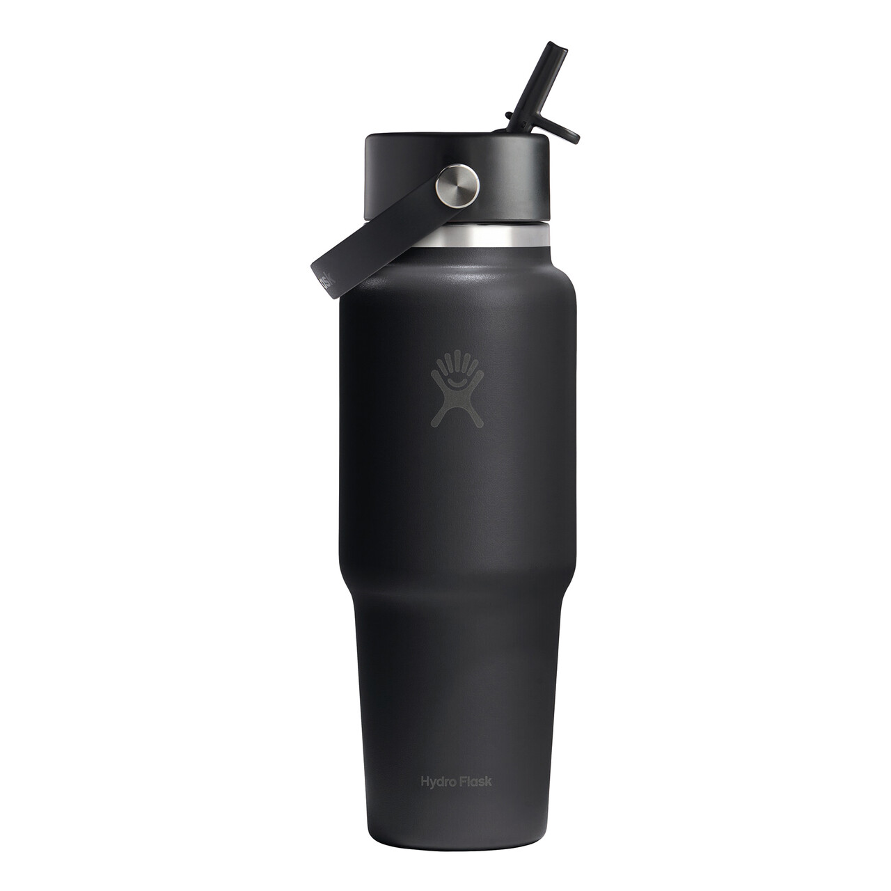 Sticla termos, inox, 950ml, "Wide Straw", Black - Hydro Flask - imagine 4